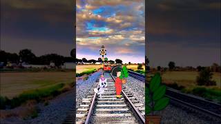 Railroad Crossing ll Shorts railroadcrossing ll Accident Rqbbit youtubeshorts [upl. by Ellered217]