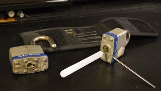 Lock Picking a Master Lock No3 and No21 [upl. by Enirehtak526]