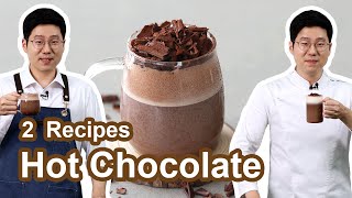 Two Hot Chocolate Recipes  From a barista and a pastry chef [upl. by Kimbell631]