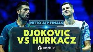 Novak Djokovic vs Hubert Hurkacz Match Highlights  Nitto ATP Finals 2023 [upl. by Eirffej577]