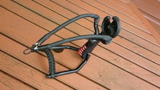 How to turn a Barnett Black Widow slingshot into a slingbow [upl. by Zoller315]