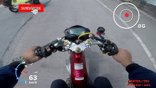 MOTOPOSH TYPHOON 150  TOP SPEED  1434 SPROCKET  GPS SPEEDOMETER GO PRO HERO 5  WAS WASAN [upl. by Alleynad]