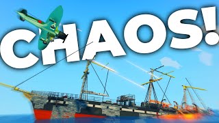 CHAOS Aboard A SINKING SHIP  Stormworks Build and Rescue  Multiplayer [upl. by Ecinna]