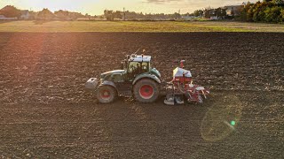 Orka i siew pszenicy Fendt 724 John Deere 6150M [upl. by Hoffmann541]