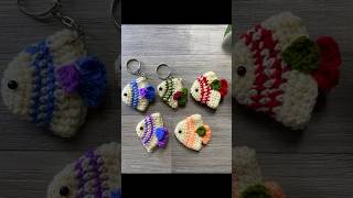 DIY Crochet Keyring 🐟 art diy shorts shortsvideo shortsyoutube feed youtube youtubeshorts [upl. by Hillier]