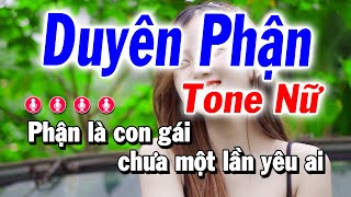 Duyên Phận Karaoke Tone Nữ Sol Thứ Nhạc Sống Tuyết Nhi [upl. by Ramo]