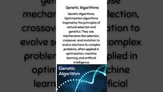 Genetic Algorithms [upl. by Anaujik905]