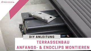 Kovalex® Anfangs und Endclip zur Befestigung von Terrassendielen [upl. by Corliss]