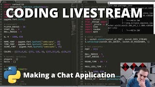 Coding Livestream  Creating an Online Chat App w Python [upl. by Brier]