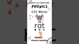 CVC Words  Phonics for Kids phonicsreading [upl. by Salmon]