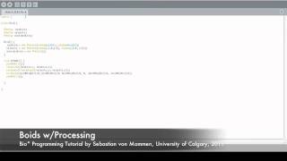 Boids with Processing part 1 [upl. by Monarski]