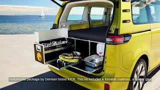 Cool Volkswagen ID Buzz Mini Camper Package Includes Bed Kitchen [upl. by Darbee]