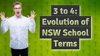 When did NSW schools change from 3 terms to 4 [upl. by Leong]