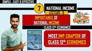 Importance Of National Income 12th Commerce Economics Maharashtra Board [upl. by Clardy]