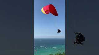 Flying high above the turquoise waters of Ko Larn ThailandAdventures KoLarn Parasailing [upl. by Horatius]