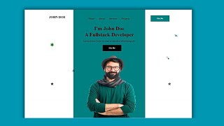 Build A Simple Portfolio Website Using React JS  React JS Portfolio website [upl. by Marih195]