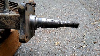 Boat trailer axle spindle repair with JB Weld [upl. by Oleta70]