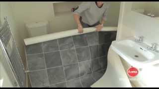 DIY How to lay vinyl or lino flooring [upl. by Rubio195]