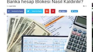 Banka hesap Blokesi Nasıl Kaldırılır  kredi7com [upl. by Nairolf]