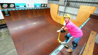 AUSTRALIAS BIGGEST HALFPIPE ON SCOOTER [upl. by Eioj]