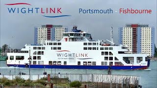 Wightlink  MV St Clare  Portsmouth to Fishbourne [upl. by Verda114]