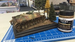 Building the Ambush Diorama using the new weathering and Diorama Effects from Vallejo [upl. by Auginahs912]