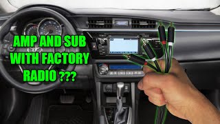 How To Install Amp And Sub With Factory Radio [upl. by Nnylaj421]