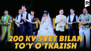 Million jamoasi  200 kv svet bilan toy otkazish [upl. by Ojybbob]