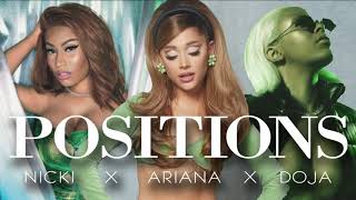 Ariana Grande  Positions Remix Ft Nicki Minaj amp Doja Cat  KV Mashup [upl. by Okia10]