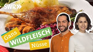 Gans Wildfleisch Nüsse Ein perfektes Festtagsessen I Ökochecker SWR [upl. by Sirtimid]