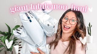 HUGE LULULEMON MONTHLY HAUL  February Monthly Haul 2022  Lululemon Educator [upl. by Xuaeb]