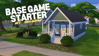 Making a base game starter but actually cute  The Sims 4 Build  No CC [upl. by Johnna905]