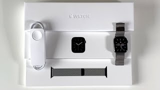 Apple Watch Series 6 Unboxing Graphite Stainless Steel 44mm [upl. by Sanfred664]