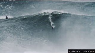 Biggest Wave Ever  Garrett McNamara giant wave Nazaré  28012013 [upl. by Yllek]