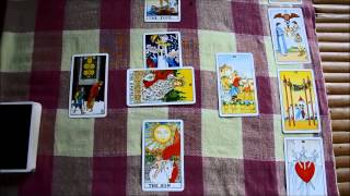 RiderWaite Tarot Card Reading Celtic cross spread for Sarah [upl. by Aicre543]