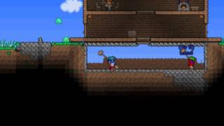 Lets Play Terraria Episode 5 Cellar [upl. by Yrdnal]