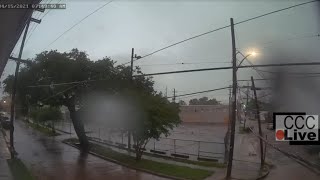 Tropical Storm Nicholas New Orleans city Street Camera Live Stream Webcam [upl. by Tera458]