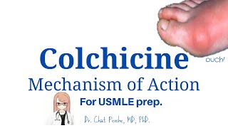 Understanding Colchicine Mechanism Study Breakdown 【USMLE Pharmacology】 [upl. by Sallee]