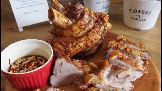 SUPER Easy CRISPY Pork Knuckle SECRET Recipe Revealed Oven Baked • Simple Pork Recipe [upl. by Arrakat844]