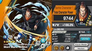 MONT BLANC NOLAND GAMEPLAY  ONE PIECE BOUNTY RUSH [upl. by Rollin]