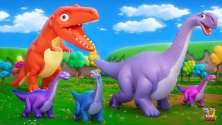 T Rex vs Brontosaurus  Sleep Walk Rexy Troubles Bronto  The Ultimate Food Fight Comedy [upl. by Taddeo515]