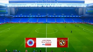 Rangers vs Dundee United  Ibrox Stadium  202021 Scottish Premiership  PES 2021 [upl. by Fan]