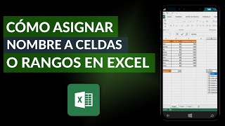 Cómo Asignar Nombres a Celdas o Rangos  Administrar el Nombre de las Celdas en Excel [upl. by Eve]