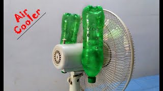 Amazing idea to Make Air Cooler Using Table Fan  Homemade AC [upl. by Drews]