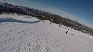 Skiing In Hundfjället Familjebacken Backe 5 SÄLEN [upl. by Aynotahs]