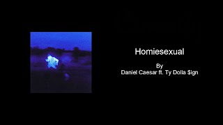 Homiesexual by Daniel Caesar  Karaoke with BACKING VOCALS [upl. by Aketahs]