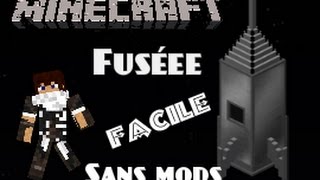 Comment Faire Une Fusée Sur Minecraft  Sans Mod TUTO MINECRAFT FACILE [upl. by Ttenneb153]