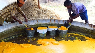 Jaggery Production Process  Traditional Jaggery Making Process [upl. by Esirtal721]