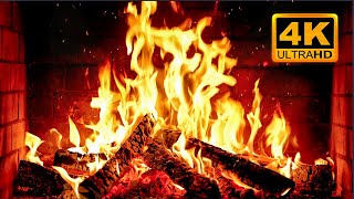 🔥 Cozy Fireplace 4K 12 HOURS Fireplace with Crackling Fire Sounds Fireplace Ambience [upl. by Slater]