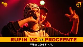 Proceente 🆚 Rufin MC 🎤 WBW 2003 Finał freestyle rap battle [upl. by Reggis]